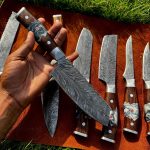 Chef Knife Set 129 Damascus Japanese 67 layers VG10 7 Piece - Image 2